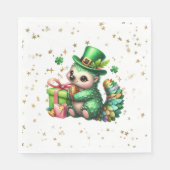 St. Patrick's Day Lucky Hedgehog Servet (Voorkant)