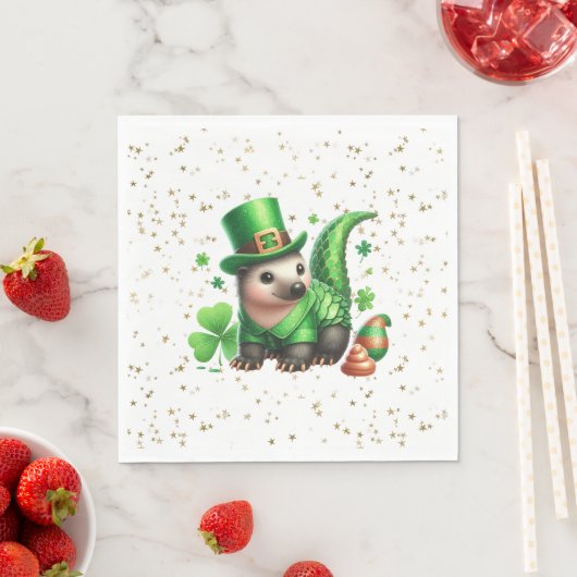 St. Patrick's Day Lucky Hedgehog Servet (Insitu)