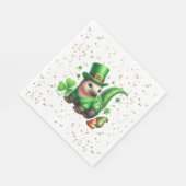 St. Patrick's Day Lucky Hedgehog Servet (Hoek)