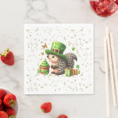 St. Patrick's Day Lucky Hedgehog Servet (Insitu)
