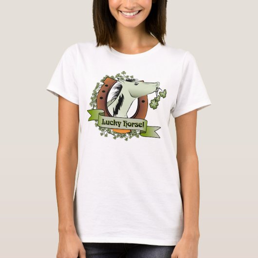 St. Patrick's Day Lucky Horse T-shirt (Voorkant)