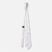 St. Patrick's Day Lucky Iers Groen Geruit Klaverbl Stropdas (Achterkant)