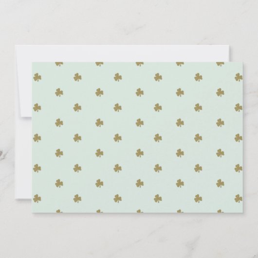 St. Patrick's Day Lucky in Love Vrijgezellenfeest Kaart (Achterkant)