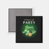 St. Patricks Day Lucky Irish - Funny Lucky Irish Magneet (Voorkant / Achterkant)