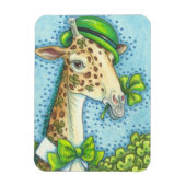 St. Patrick's Day LUCKY IRISH GIRAFFE MAGNET Magneet (Verticaal)