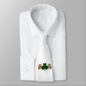 St Patricks Day Lucky Irish Green Plaid Shamrock Stropdas (Gebonden)