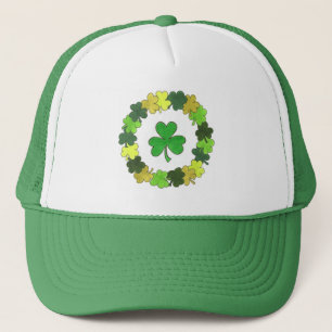 St. Patrick's Day Lucky Irish Green Shamrock Trucker Pet
