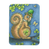 St. Patrick's Day LUCKY IRISH SQUIRREL MAGNET Magneet (Verticaal)