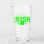 St Patrick's Day Lucky Irish stijlvol Glas (Achterkant)