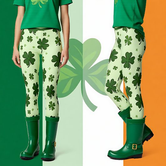 St. Patrick's Day Lucky Legs in Motion Leggings