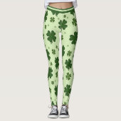 St. Patrick's Day Lucky Legs in Motion Leggings (Voorkant)