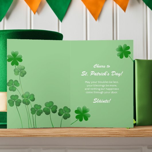 St Patrick's Day Lucky Leprechaun Gnome Groet Feestdagen Kaart