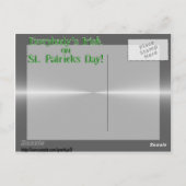 St. Patrick's Day Lucky Lil' Robo-x9 Briefkaart (Achterkant)