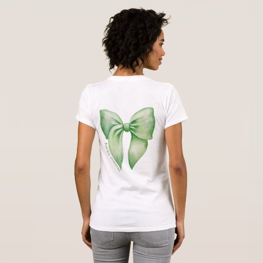 St. Patricks Day Lucky Mama 4 Leaf Clover Shirt (Achterkant volledig)