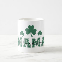 St. Patrick's Day Lucky Mama met groene klavers Koffiemok