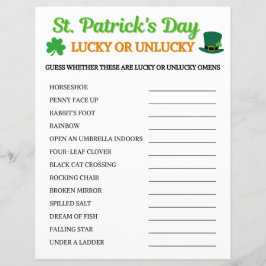 St. Patrick's Day Lucky of Unlucky spel