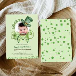 St. Patrick's Day Lucky One Shamrock 1e verjaardag Kaart