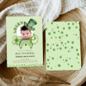 St. Patrick's Day Lucky One Shamrock 1e verjaardag Kaart