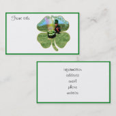 St. Patrick's Day Lucky Pot' Bier Visitekaartje (Voorkant / Achterkant)