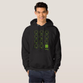St. Patrick's Day Lucky Shamrock Blad Hoodie (Voorkant volledig)