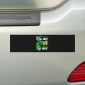 St Patrick's Day Lucky Shamrock Bumpersticker (Op auto)