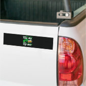 St Patrick's Day Lucky Shamrock Bumpersticker (Op Truck)