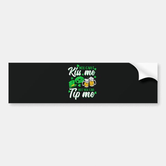 St Patrick's Day Lucky Shamrock Bumpersticker (Voorkant)