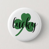 St. Patrick's Day Lucky, Shamrock Button (Voorkant)