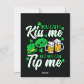 St. Patrick's Day Lucky Shamrock Feestdagenkaart (Achterkant)