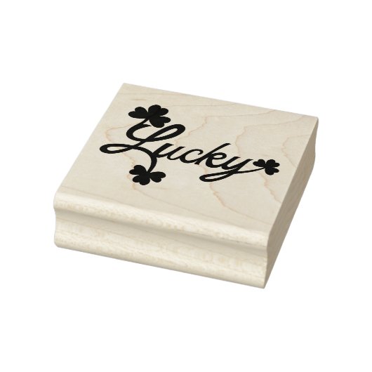 St. Patricks Day Lucky Shamrock Green Clover Leaf Rubberstempel (Stempel)