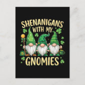 St. Patrick's Day Lucky Shamrock Kabouter Briefkaart (Voorkant)