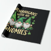 St. Patrick's Day Lucky Shamrock Kabouter Cadeaupapier (Uitgerold)