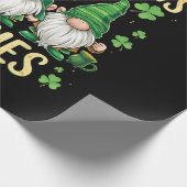 St. Patrick's Day Lucky Shamrock Kabouter Cadeaupapier (Hoek)