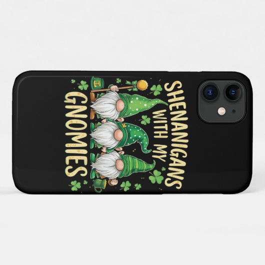 St. Patrick's Day Lucky Shamrock Kabouter Case-Mate iPhone Case (Achterkant (horizontaal))
