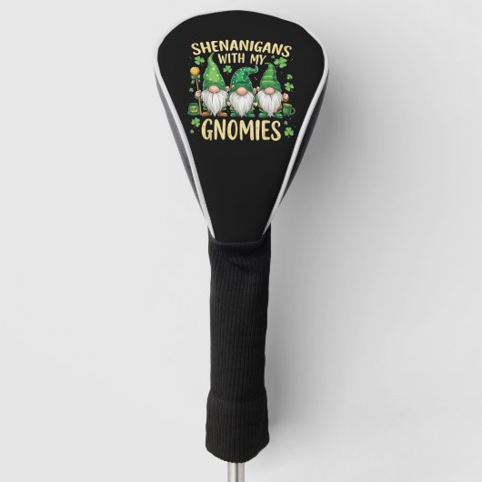 St. Patrick's Day Lucky Shamrock Kabouter Golfheadcover (Voorkant)