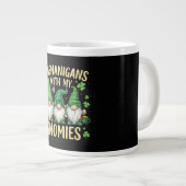 St. Patrick's Day Lucky Shamrock Kabouter  Grote Koffiekop (Voorkant rechts)