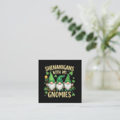 St. Patrick's Day Lucky Shamrock Kabouter Informatiekaartje (Staand voorkant)