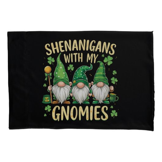 St Patrick's Day Lucky Shamrock Kabouter Kussensloop (Voorkant)