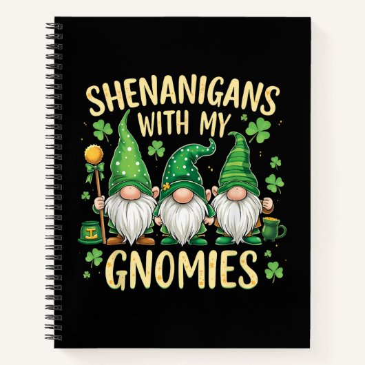 St. Patrick's Day Lucky Shamrock Kabouter Notitieboek (Voorkant)