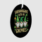 St Patrick's Day Lucky Shamrock Kabouter  Ornament (voorkant)