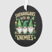 St Patrick's Day Lucky Shamrock Kabouter  Ornament (voorkant)