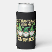 St. Patrick's Day Lucky Shamrock Kabouter Seltzer Blikjeskoeler (Seltzer Voorkant)