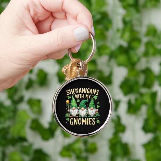 St Patrick's Day Lucky Shamrock Kabouter Sleutelhanger (Hand)