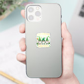 St Patrick's Day Lucky Shamrock Kabouter  Sticker (Telefoon)
