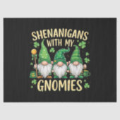 St Patrick's Day Lucky Shamrock Kabouter Tissuepapier (Voorkant)