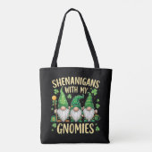 St Patrick's Day Lucky Shamrock Kabouter Tote Bag (Achterkant)
