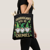 St Patrick's Day Lucky Shamrock Kabouter Tote Bag (Dichtbij)