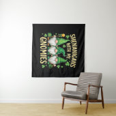 St Patrick's Day Lucky Shamrock Kabouter Wandkleed (In Situ (horizontaal))