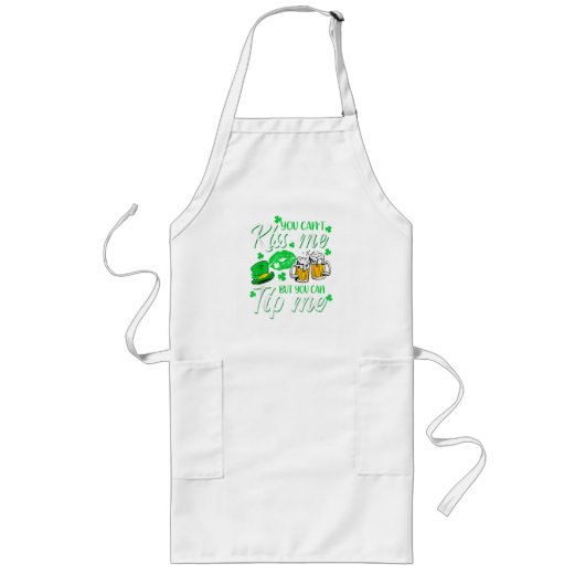 St. Patrick's Day Lucky Shamrock Lang Schort (Voorkant)