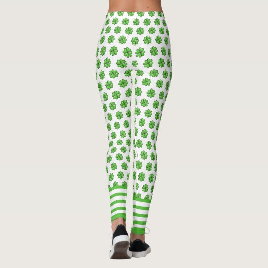 St. Patrick's Day Lucky Shamrock Leggings - Festiv (Achterkant)